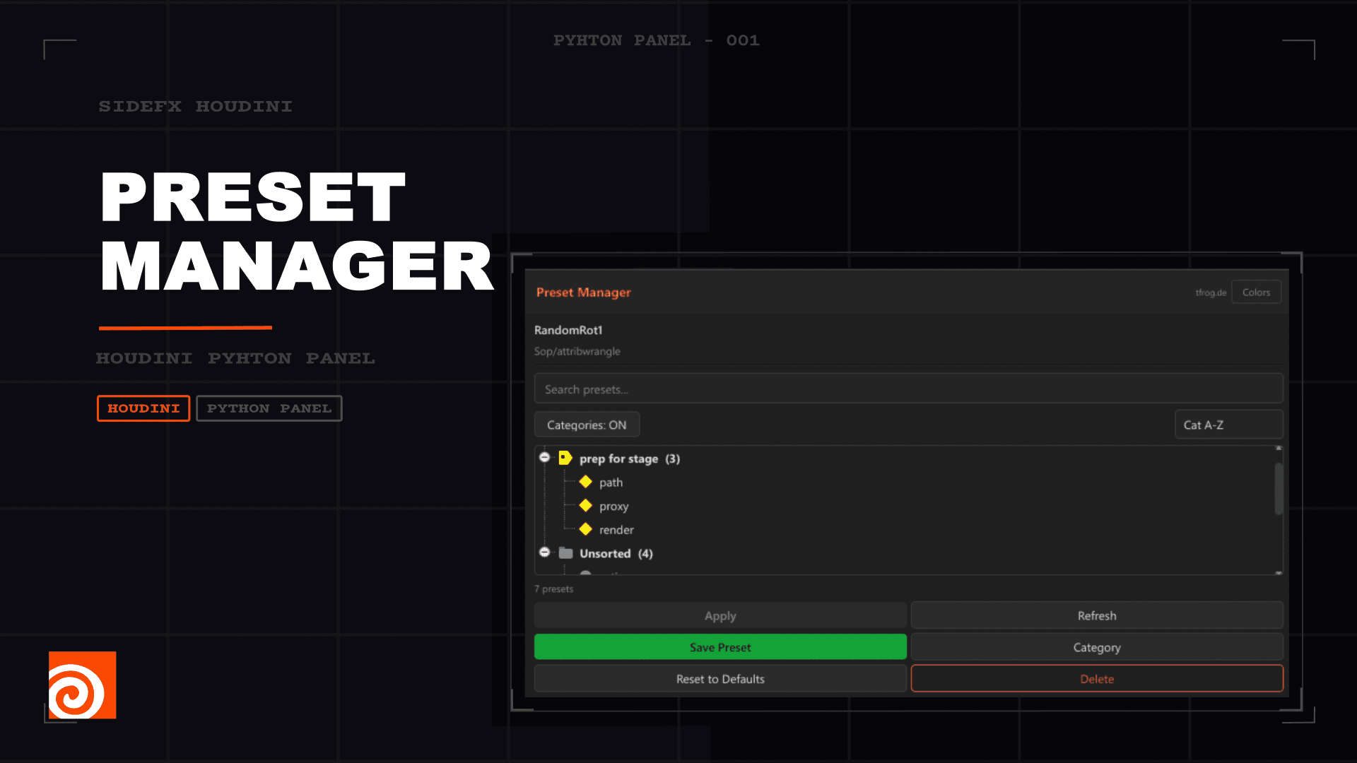 Preset Manager - UPDATE preview